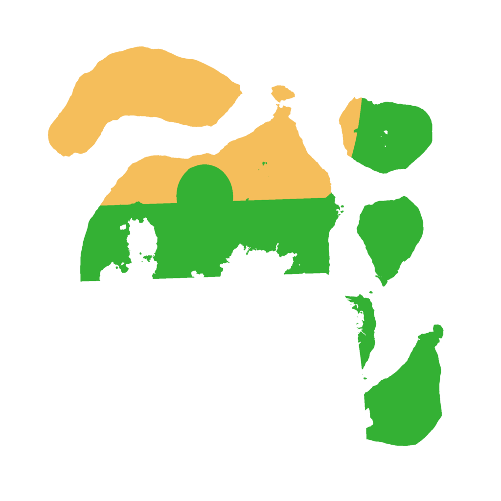 Biome Rust Map: Barren, Size: 2500, Seed: 1323393