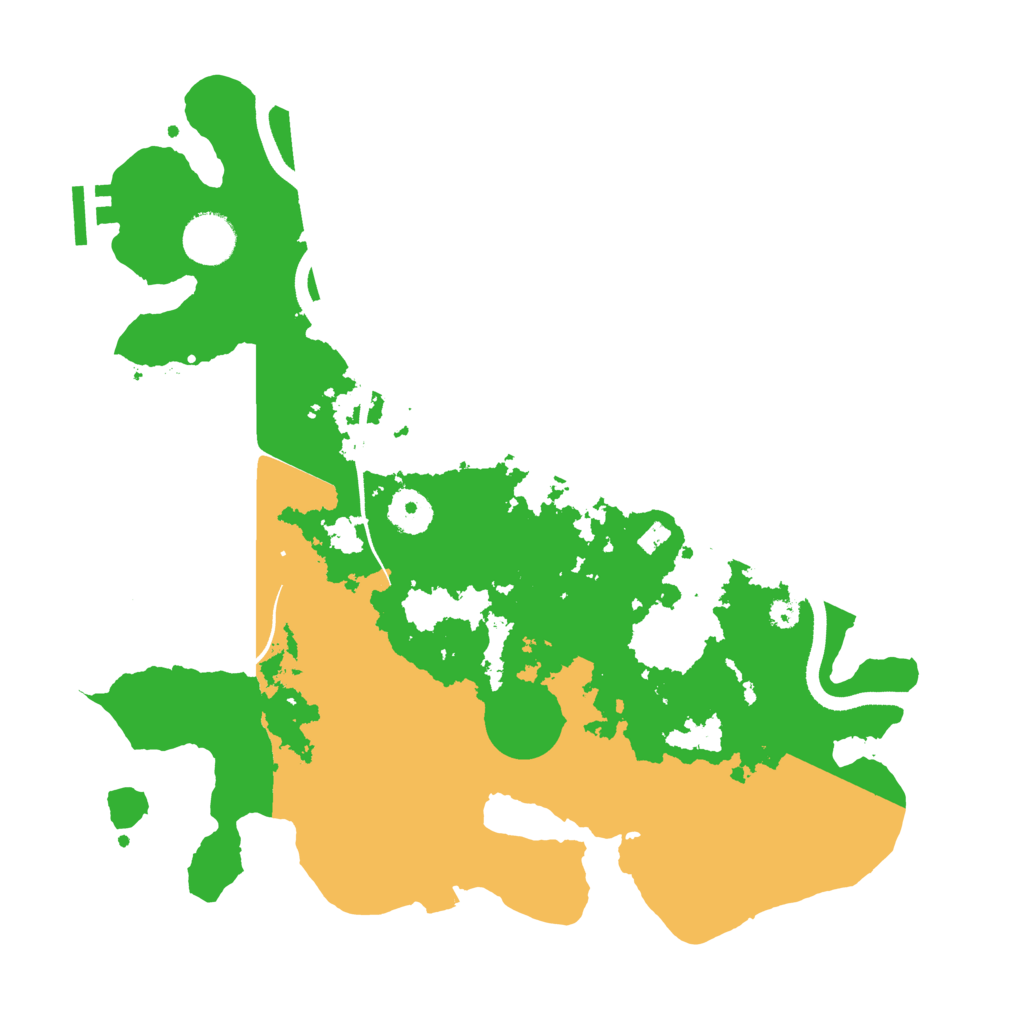 Biome Rust Map: Procedural Map, Size: 3500, Seed: 4936921