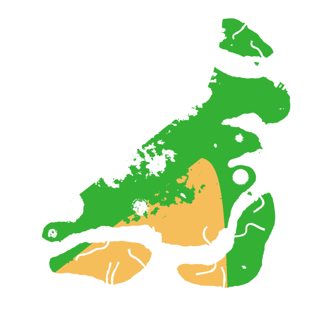 Biome Rust Map: Procedural Map, Size: 3500, Seed: 4606421