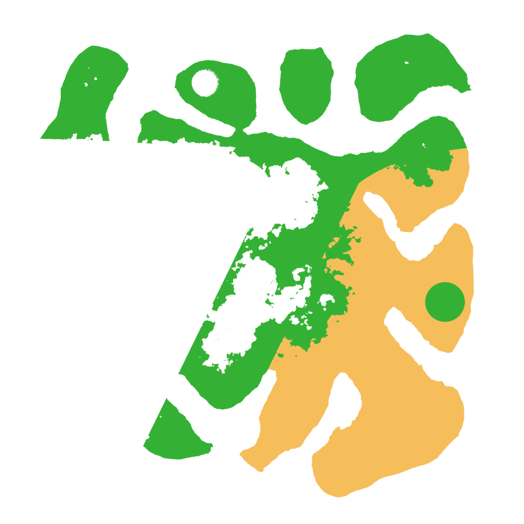 Biome Rust Map: Barren, Size: 3500, Seed: 2296406