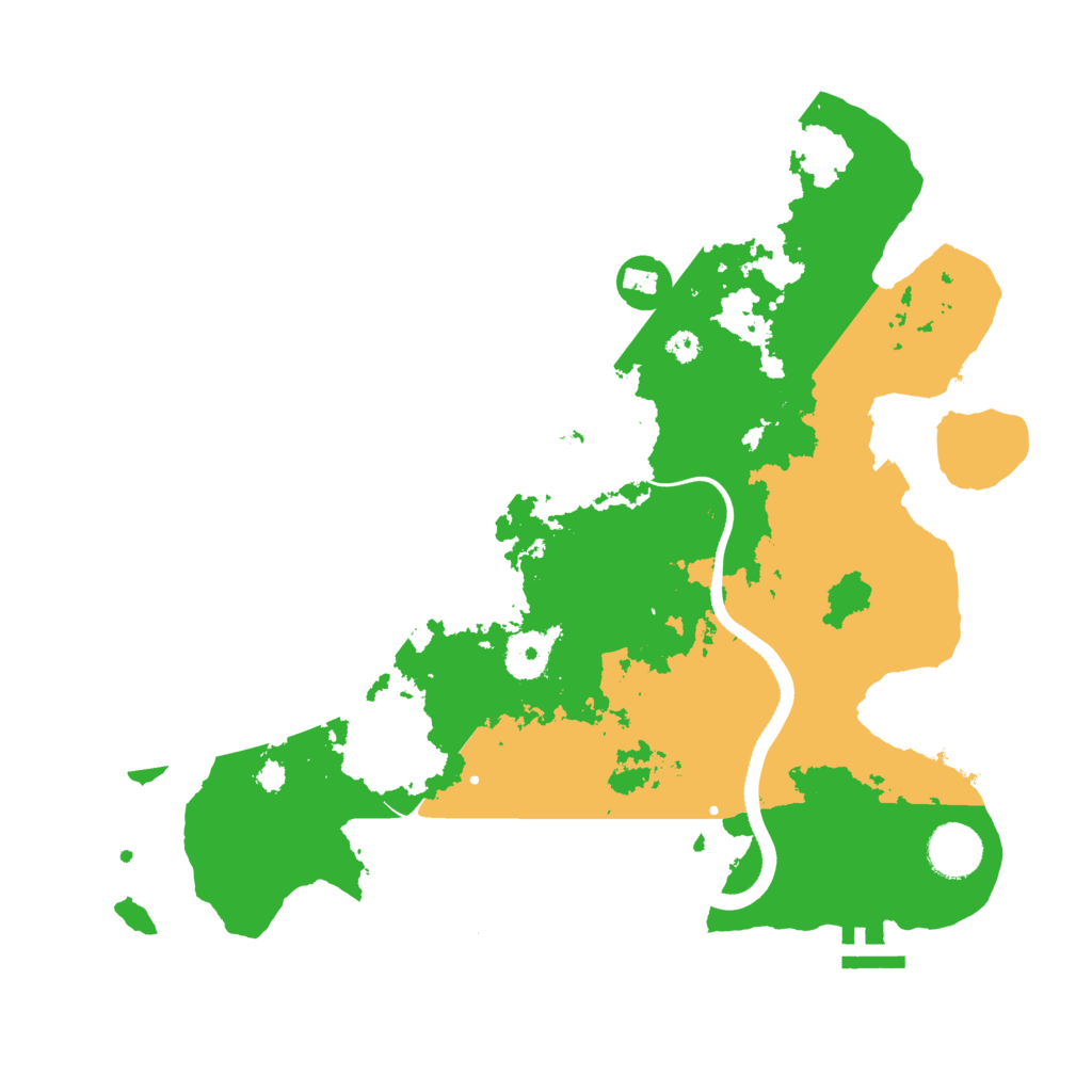 Biome Rust Map: Procedural Map, Size: 3500, Seed: 5938264