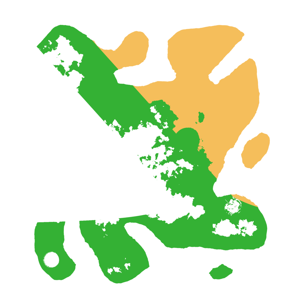 Biome Rust Map: Barren, Size: 3500, Seed: 2064229