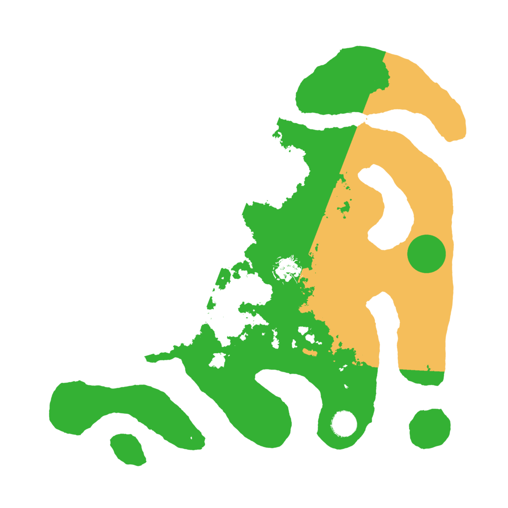 Biome Rust Map: Barren, Size: 3500, Seed: 83178