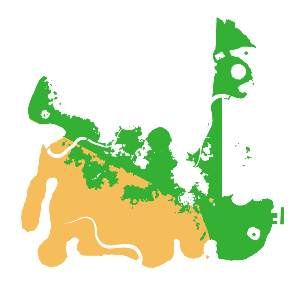 Biome Rust Map: Procedural Map, Size: 3500, Seed: 4439865