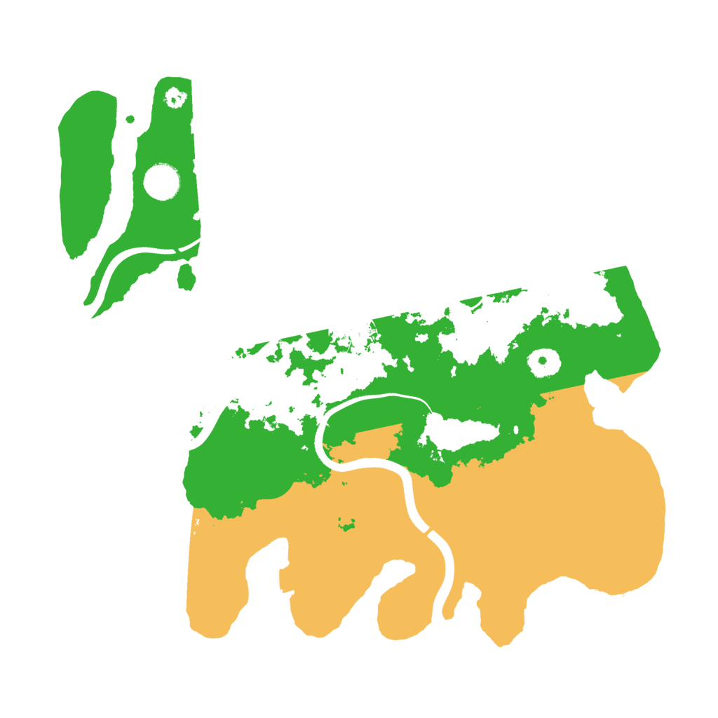 Biome Rust Map: Procedural Map, Size: 3500, Seed: 690666