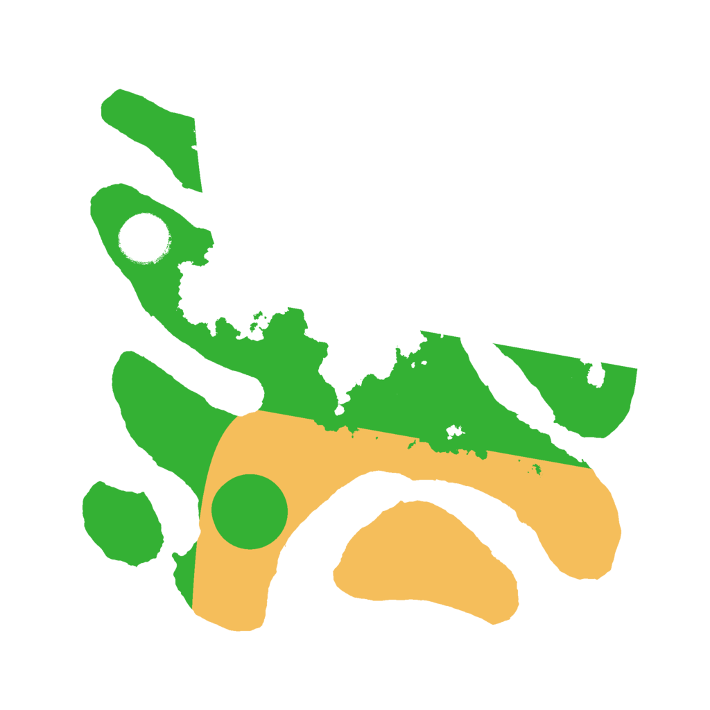 Biome Rust Map: Barren, Size: 2500, Seed: 3242889