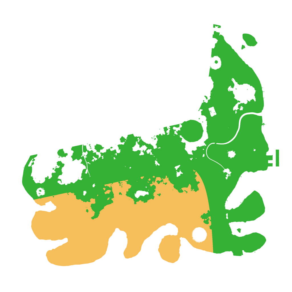 Biome Rust Map: Procedural Map, Size: 3500, Seed: 183677