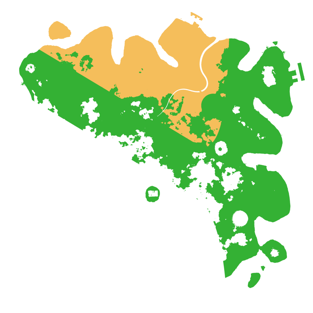 Biome Rust Map: Procedural Map, Size: 3500, Seed: 1162616