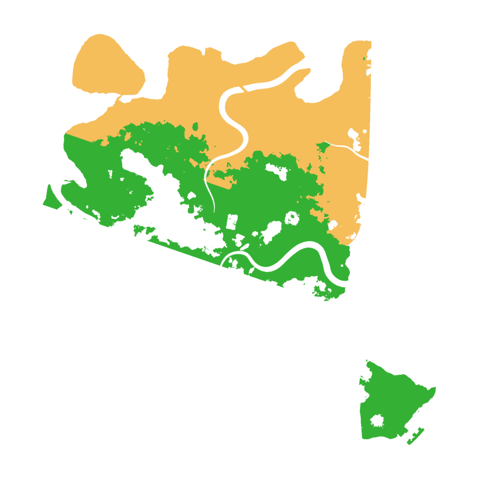 Biome Rust Map: Procedural Map, Size: 3500, Seed: 5708714