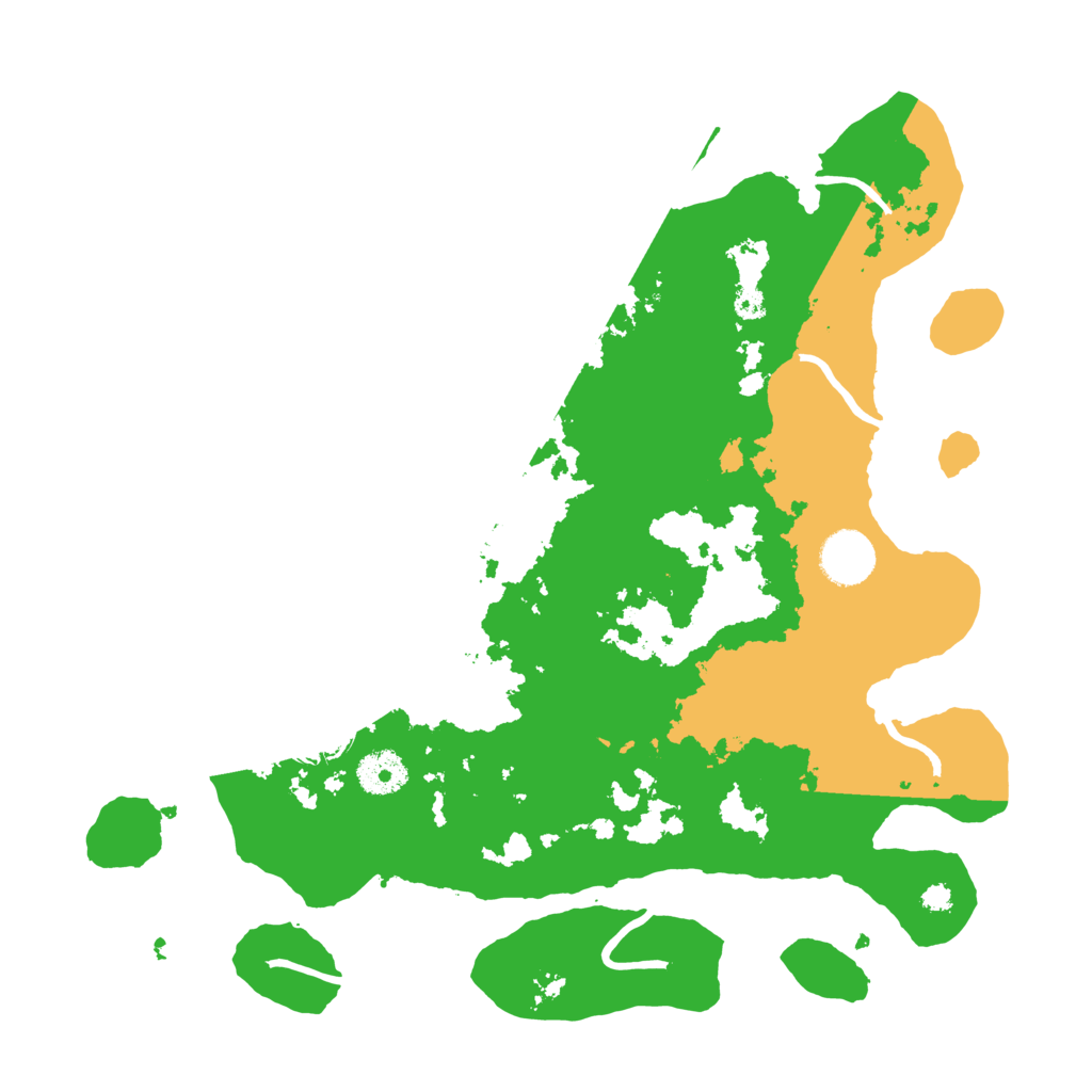 Biome Rust Map: Procedural Map, Size: 3500, Seed: 1154107