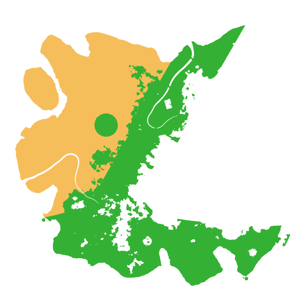 Biome Rust Map: Procedural Map, Size: 3500, Seed: 5613087