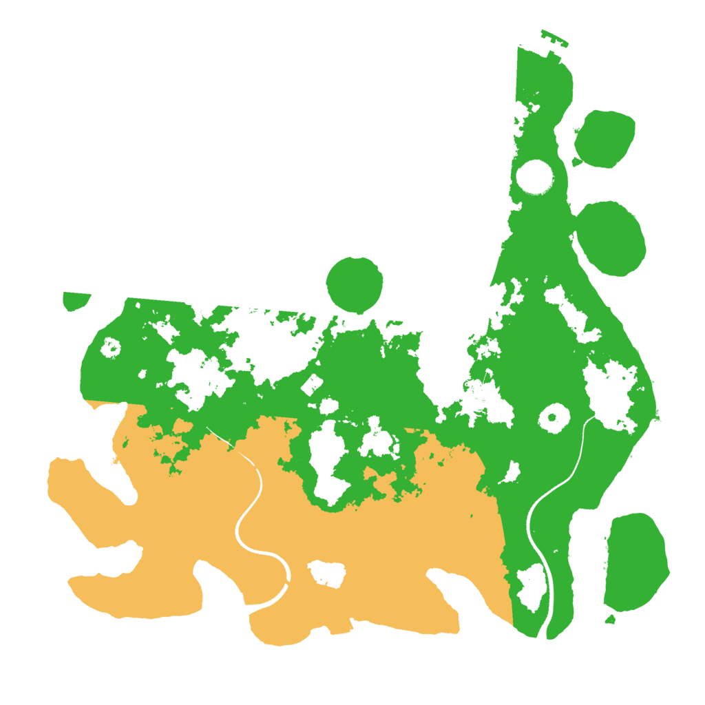 Biome Rust Map: Procedural Map, Size: 3550, Seed: 843962