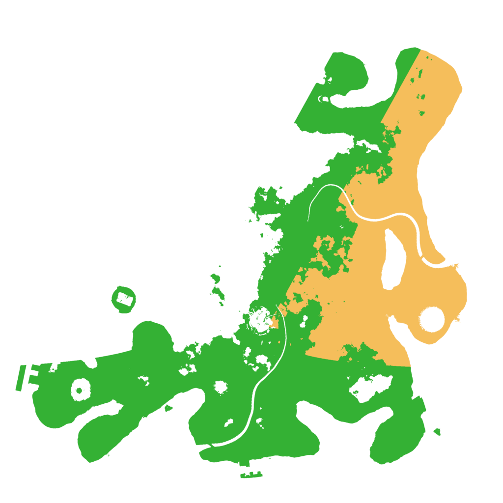 Biome Rust Map: Procedural Map, Size: 3500, Seed: 4707632