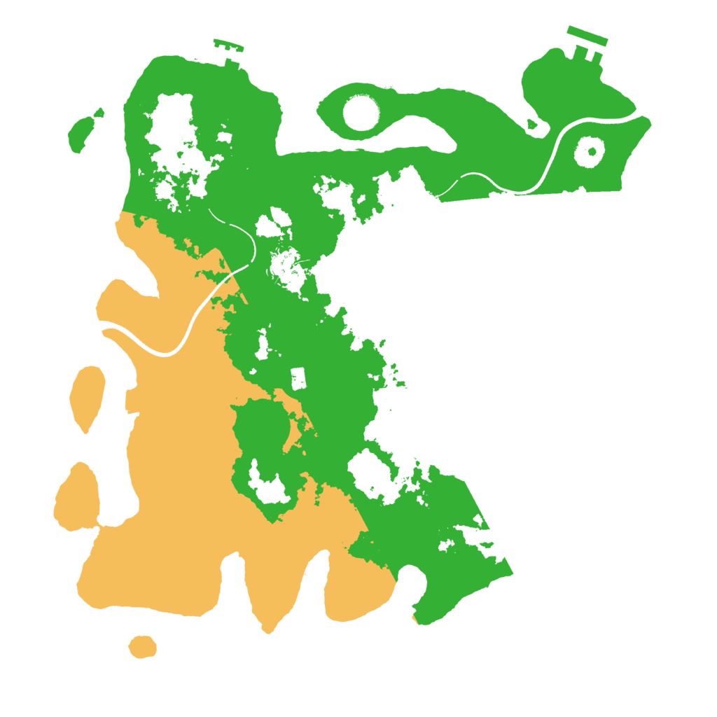 Biome Rust Map: Procedural Map, Size: 3500, Seed: 32616