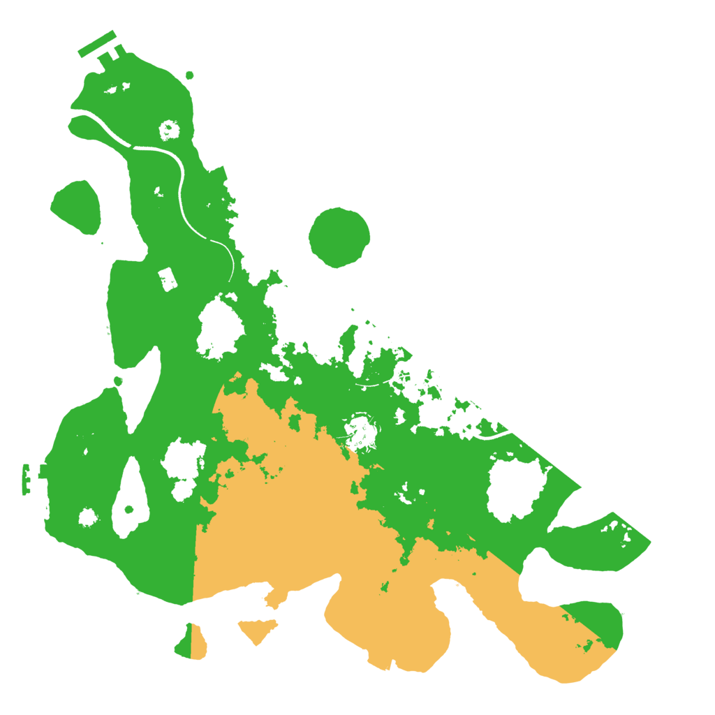 Biome Rust Map: Procedural Map, Size: 3500, Seed: 1761058