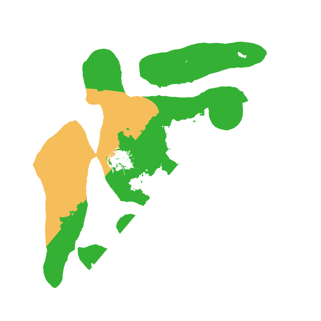 Biome Rust Map: Barren, Size: 2500, Seed: 4250135