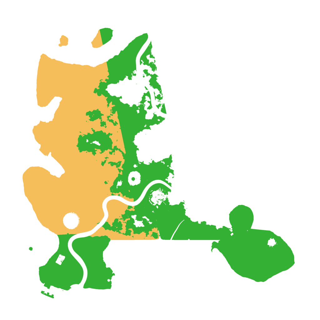 Biome Rust Map: Procedural Map, Size: 3500, Seed: 1544199