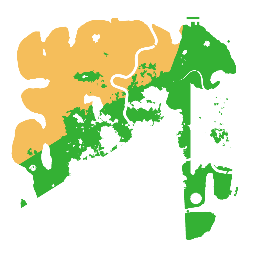 Biome Rust Map: Procedural Map, Size: 4000, Seed: 274279