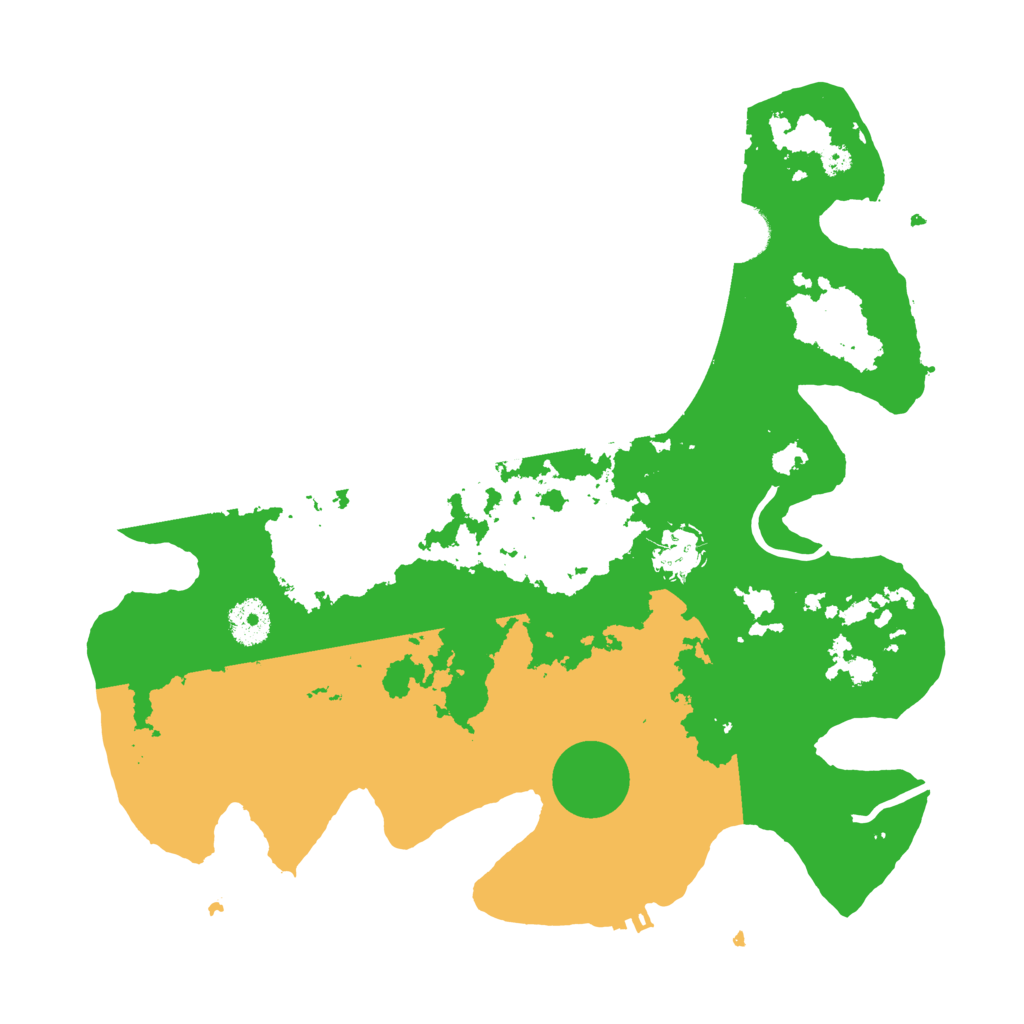 Biome Rust Map: Procedural Map, Size: 3500, Seed: 4011412