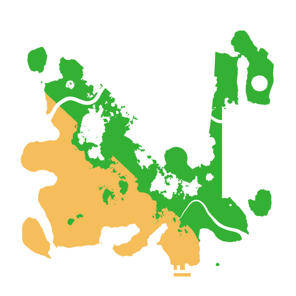 Biome Rust Map: Procedural Map, Size: 3500, Seed: 3783469