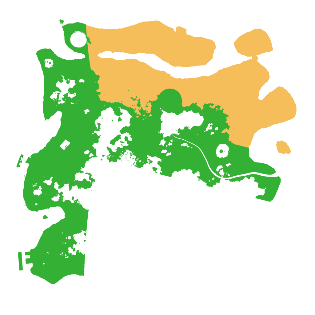 Biome Rust Map: Procedural Map, Size: 3500, Seed: 5799196