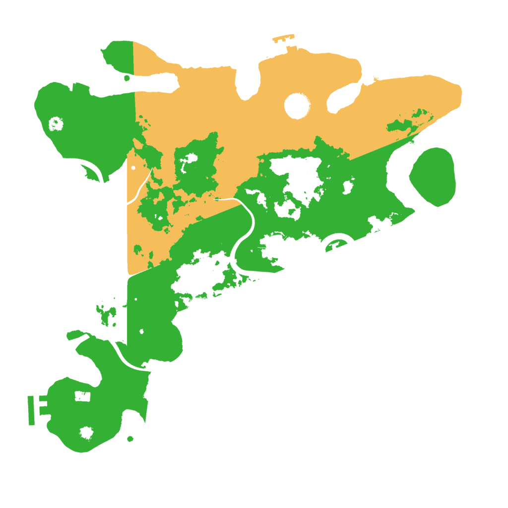 Biome Rust Map: Procedural Map, Size: 3500, Seed: 2749509