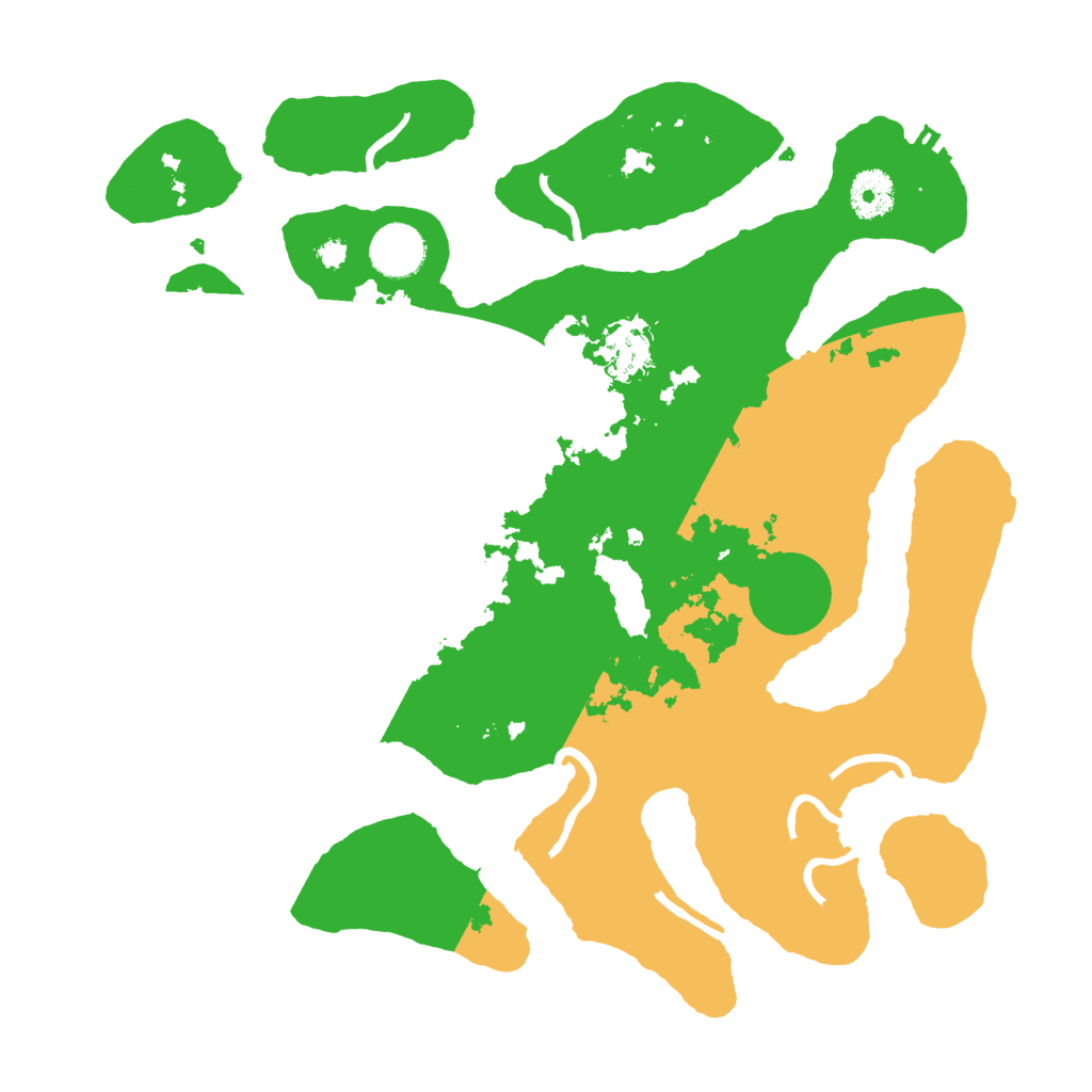 Biome Rust Map: Procedural Map, Size: 3500, Seed: 1128940