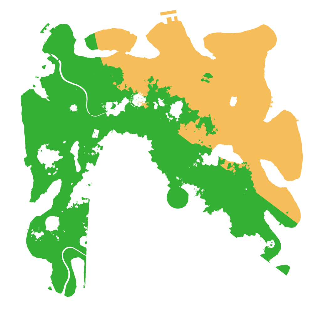 Biome Rust Map: Procedural Map, Size: 4000, Seed: 6043727
