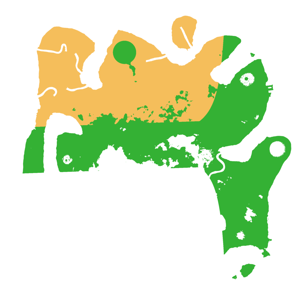 Biome Rust Map: Procedural Map, Size: 3500, Seed: 2792100