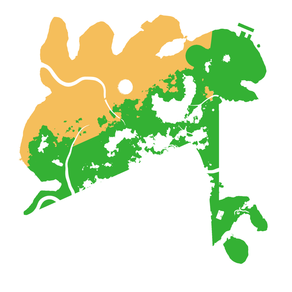 Biome Rust Map: Procedural Map, Size: 3500, Seed: 3468530