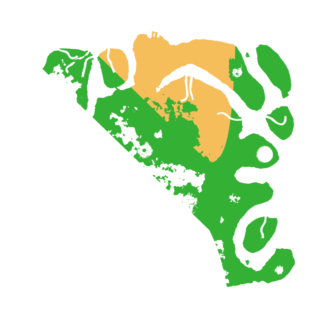 Biome Rust Map: Procedural Map, Size: 3500, Seed: 1279891