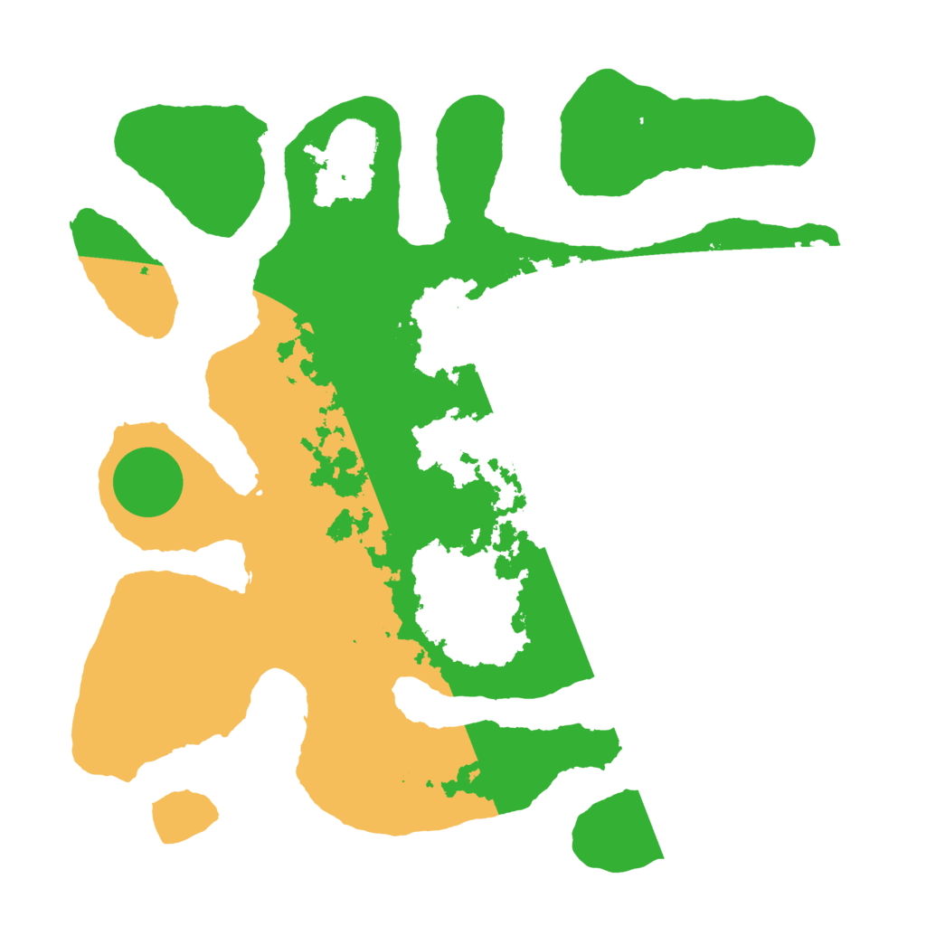 Biome Rust Map: Barren, Size: 3500, Seed: 6421203