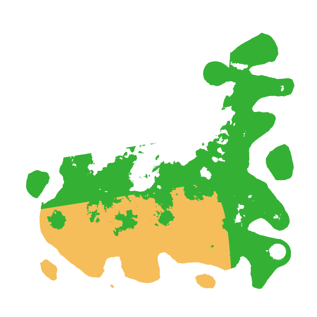Biome Rust Map: Barren, Size: 3500, Seed: 1245966