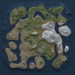 Thumbnail Rust Map: Procedural Map, Size: 4000, Seed: 1311, 16 Monuments