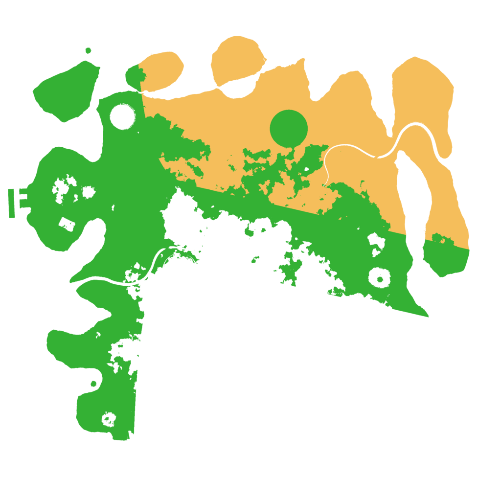 Biome Rust Map: Procedural Map, Size: 3500, Seed: 1276949