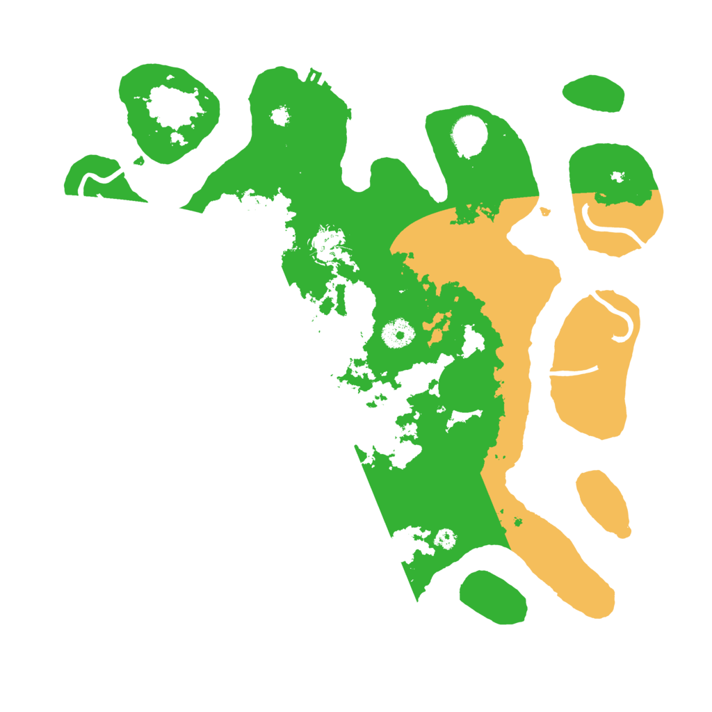 Biome Rust Map: Procedural Map, Size: 3500, Seed: 476591