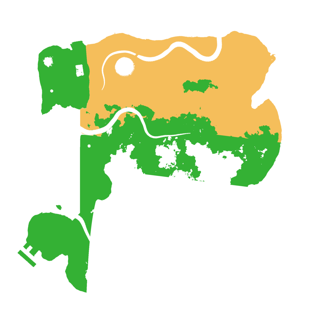 Biome Rust Map: Procedural Map, Size: 3000, Seed: 422036055