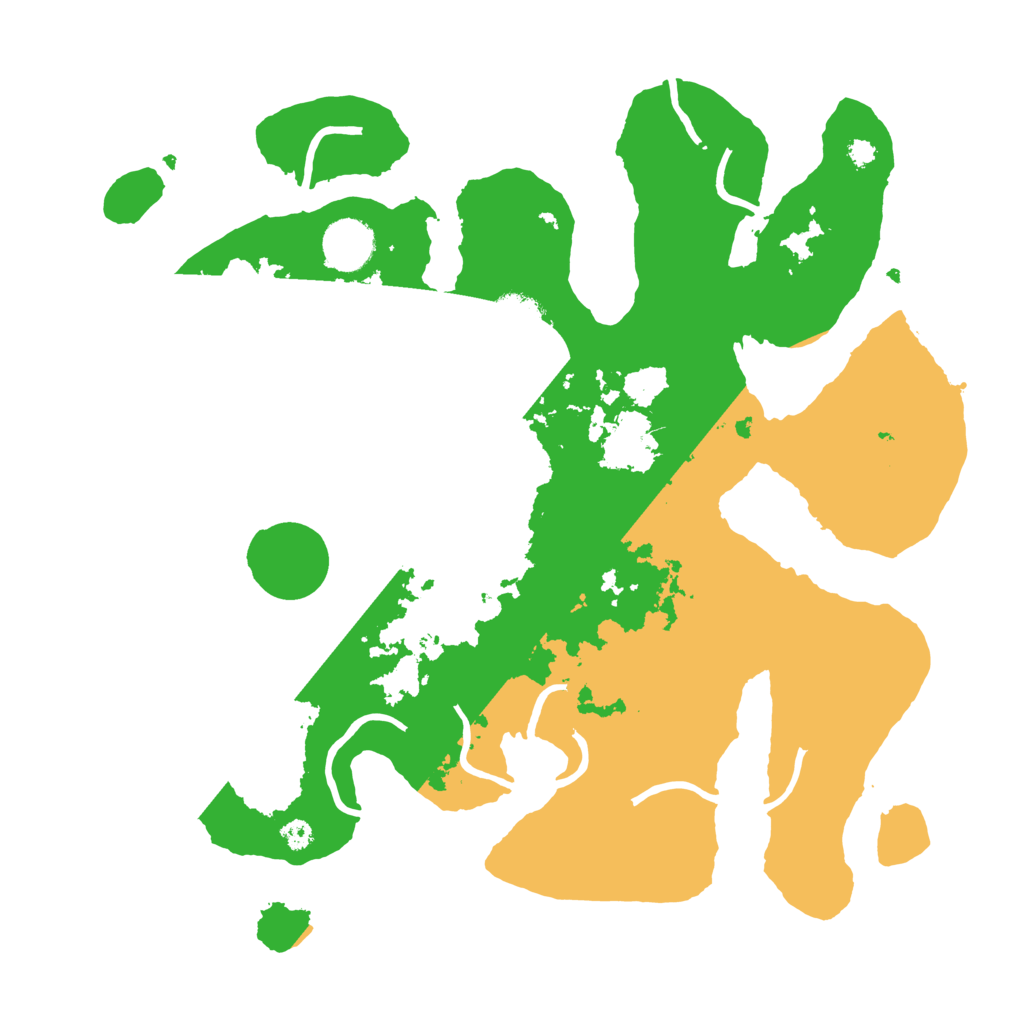 Biome Rust Map: Procedural Map, Size: 3500, Seed: 4780277