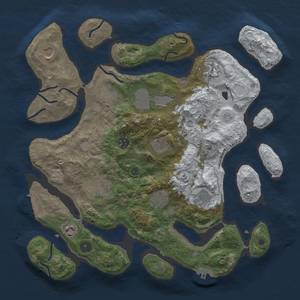 Thumbnail Rust Map: Procedural Map, Size: 3850, Seed: 248894641, 20 Monuments