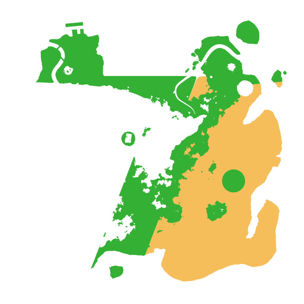 Biome Rust Map: Procedural Map, Size: 3500, Seed: 4203069