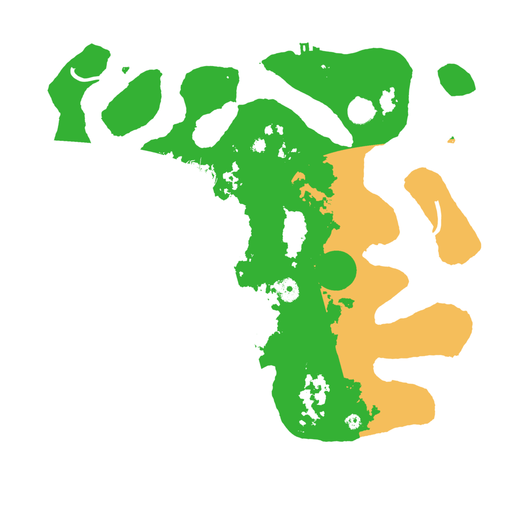 Biome Rust Map: Procedural Map, Size: 3500, Seed: 1245940