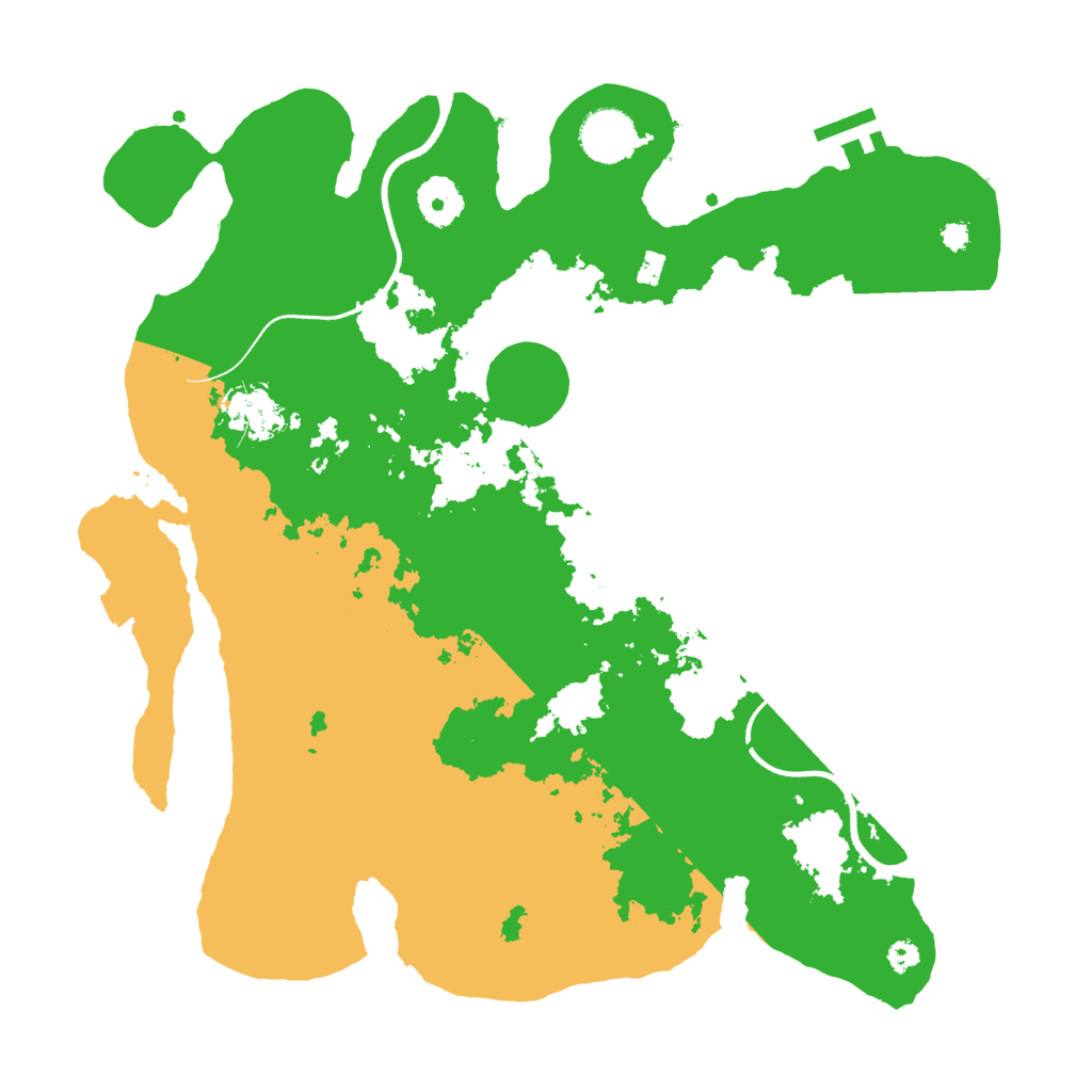 Biome Rust Map: Procedural Map, Size: 3500, Seed: 3522542