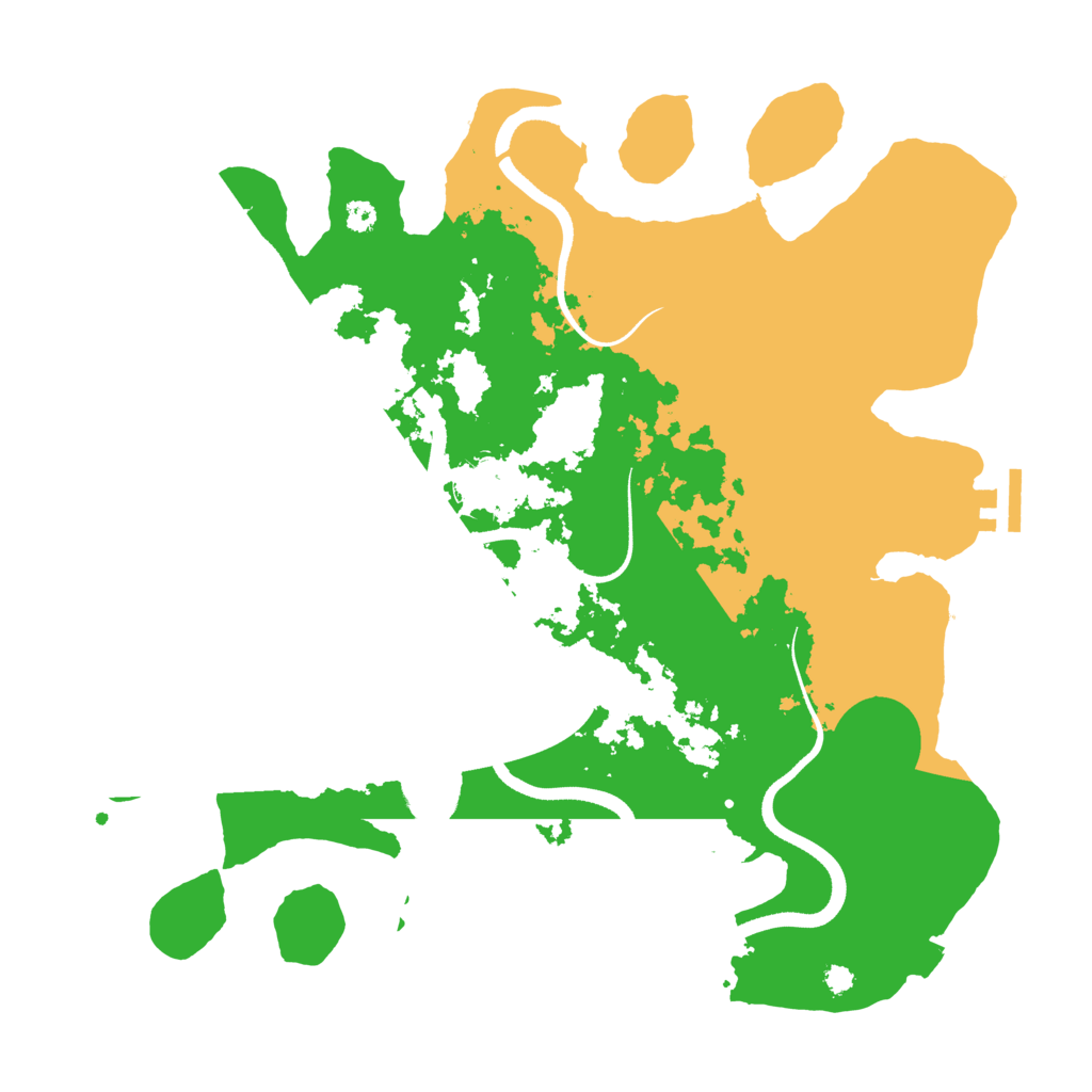 Biome Rust Map: Procedural Map, Size: 3500, Seed: 6194356