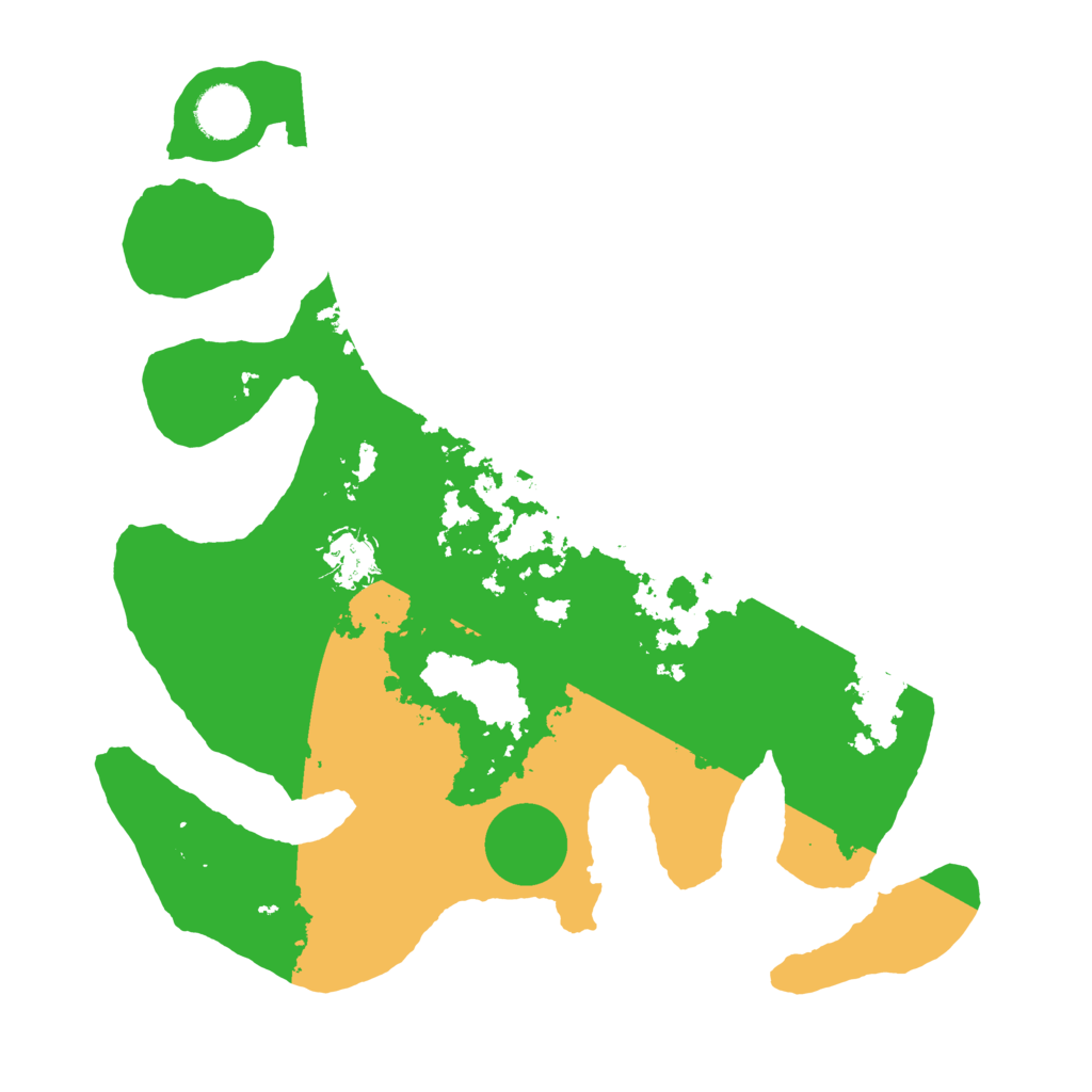 Biome Rust Map: Barren, Size: 3500, Seed: 1623233