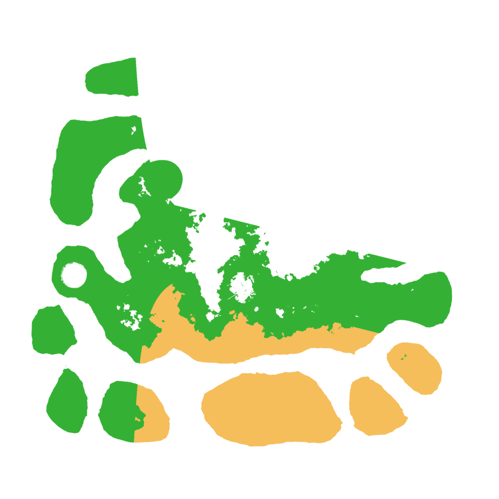 Biome Rust Map: Barren, Size: 3500, Seed: 1049161