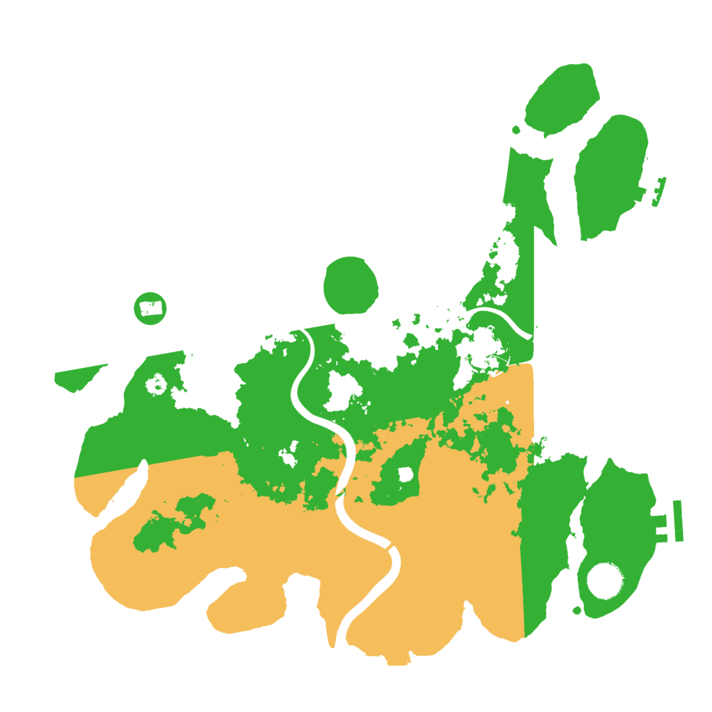 Biome Rust Map: Procedural Map, Size: 3500, Seed: 4571469