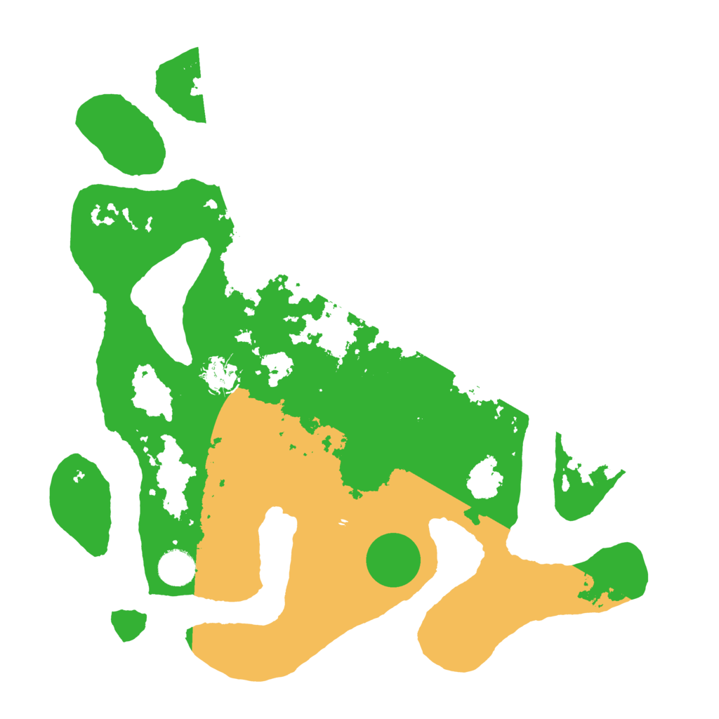 Biome Rust Map: Barren, Size: 3500, Seed: 3640053