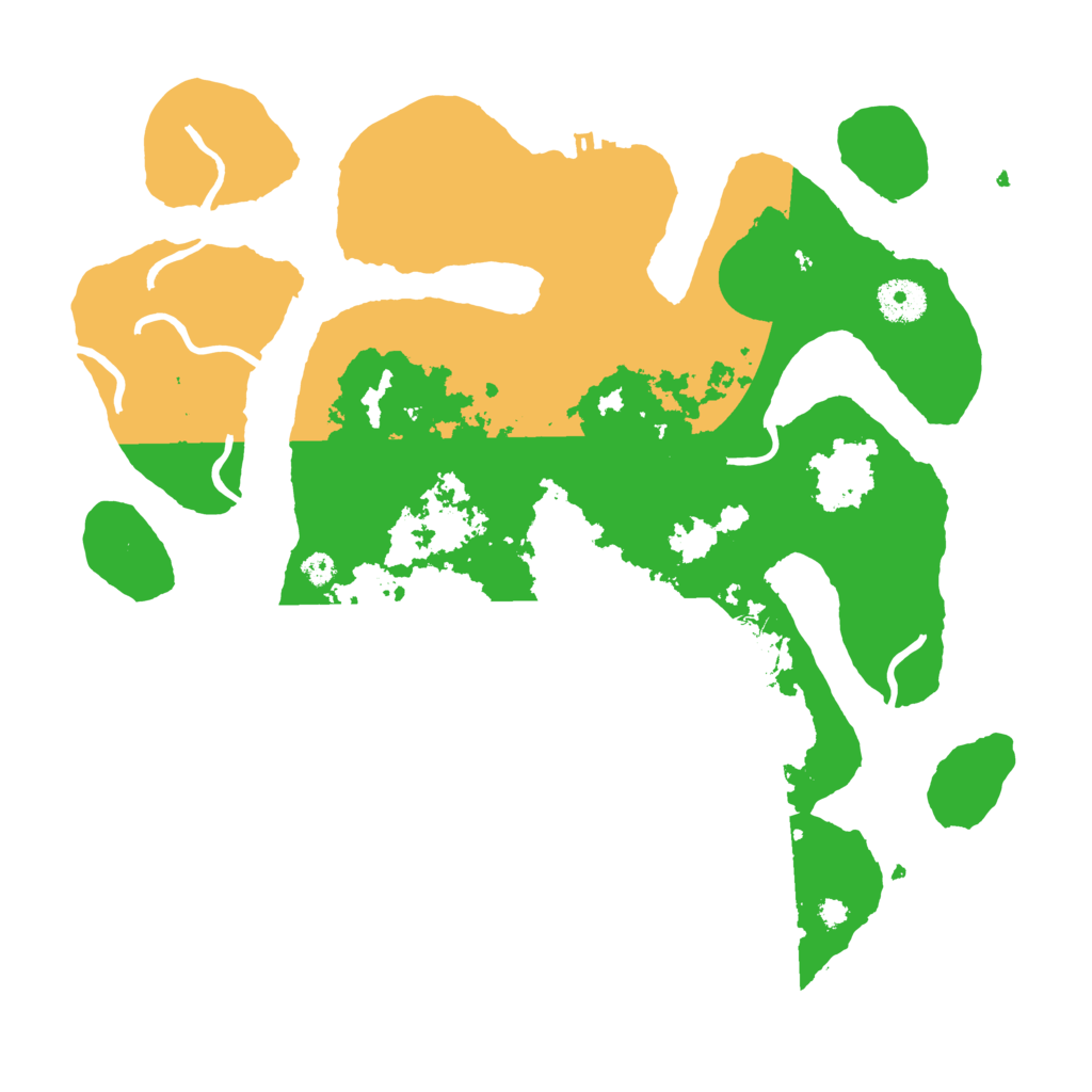 Biome Rust Map: Procedural Map, Size: 3550, Seed: 35147