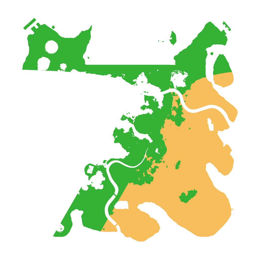 Biome Rust Map: Procedural Map, Size: 3500, Seed: 2435758