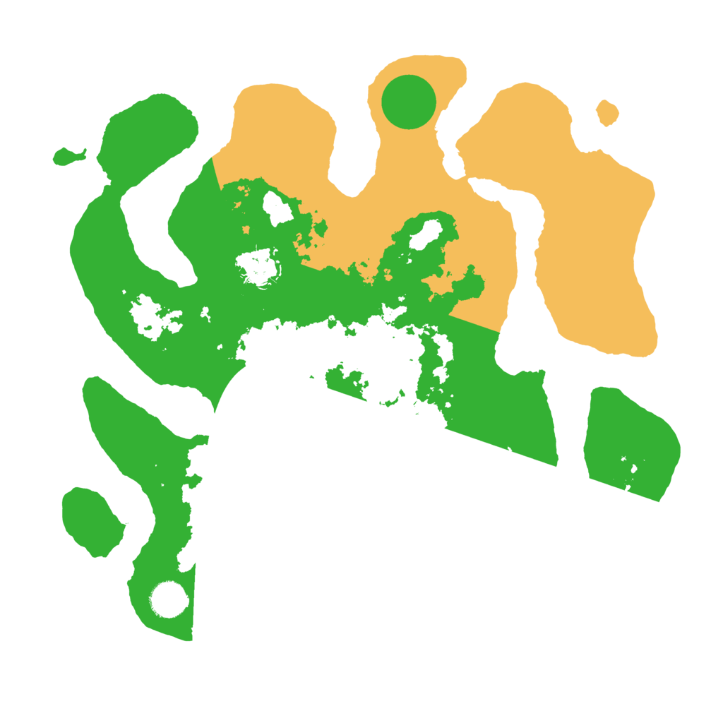 Biome Rust Map: Barren, Size: 3500, Seed: 4072206